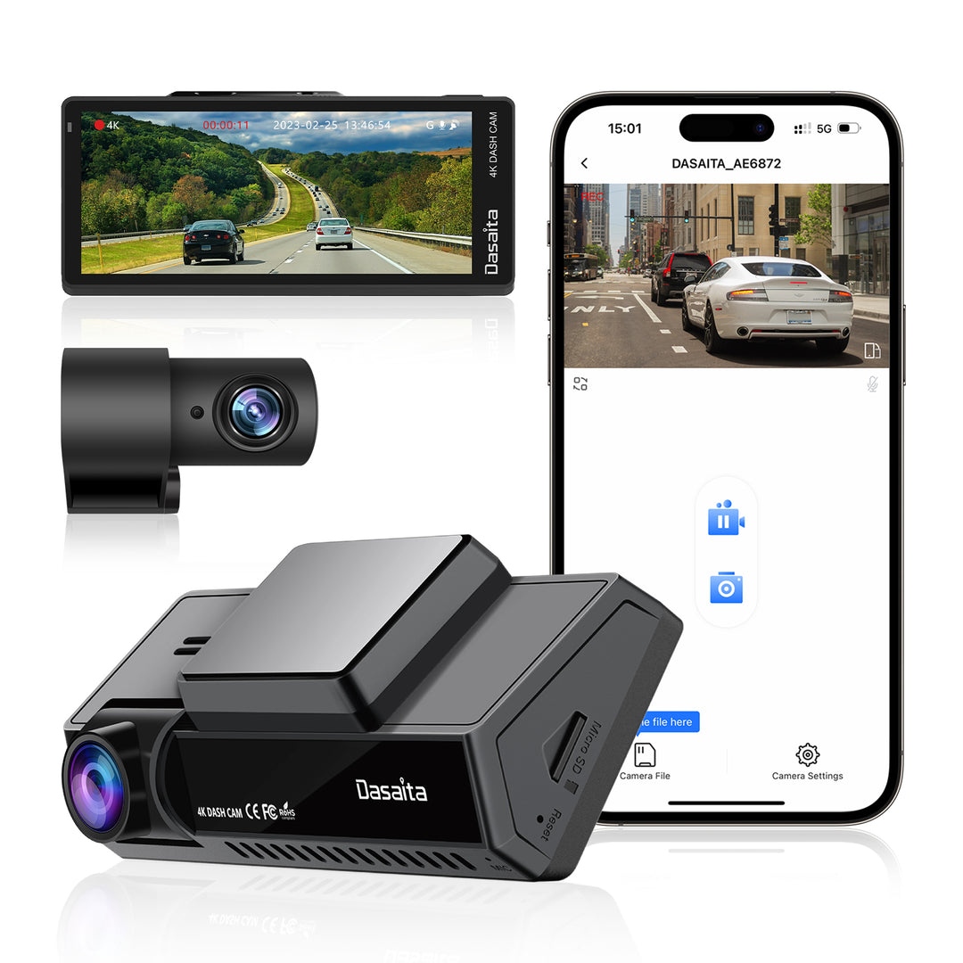 Dash Cam with built-in Front&Rear car Camera with night vision
