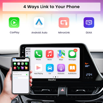 ANDROID autoradio navigatore per Toyota CHR 2016-2020 CarPlay Android Auto  GPS USB WI-FI Bluetooth 4G LTE