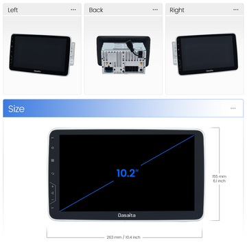 Dasaita Vivid11 Universal Double Din Car Stereo 7 Inch Carplay Android
