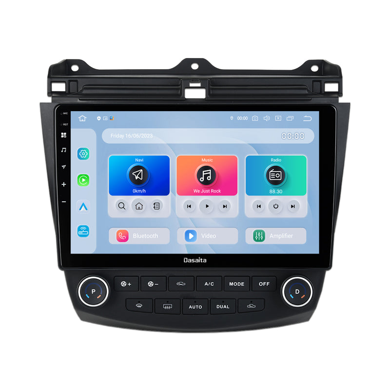 Dasaita Android 12 Car Stereo for Honda Accord 2003-2007 Wireless Carplay & Android Auto Car Radio | Qualcomm 665 | 10.2" QLED Screen | Wifi+4G LTE | 6G+64G|SWC|GPS Navigation Head unit|DSP| Optical Output
