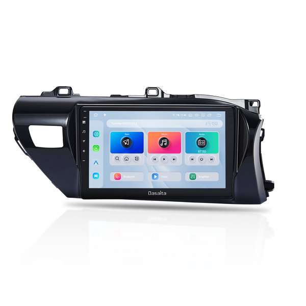 Dasaita Android13 Car Stereo for Toyota Hilux 2016-2018 RHD Wireless Carplay & Android Auto Car Radio| Qualcomm 665 | 10.2" QLED Screen | Wifi+4G LTE |6G+64G|DTS|GPS Navigation Head Unit| Optical Output