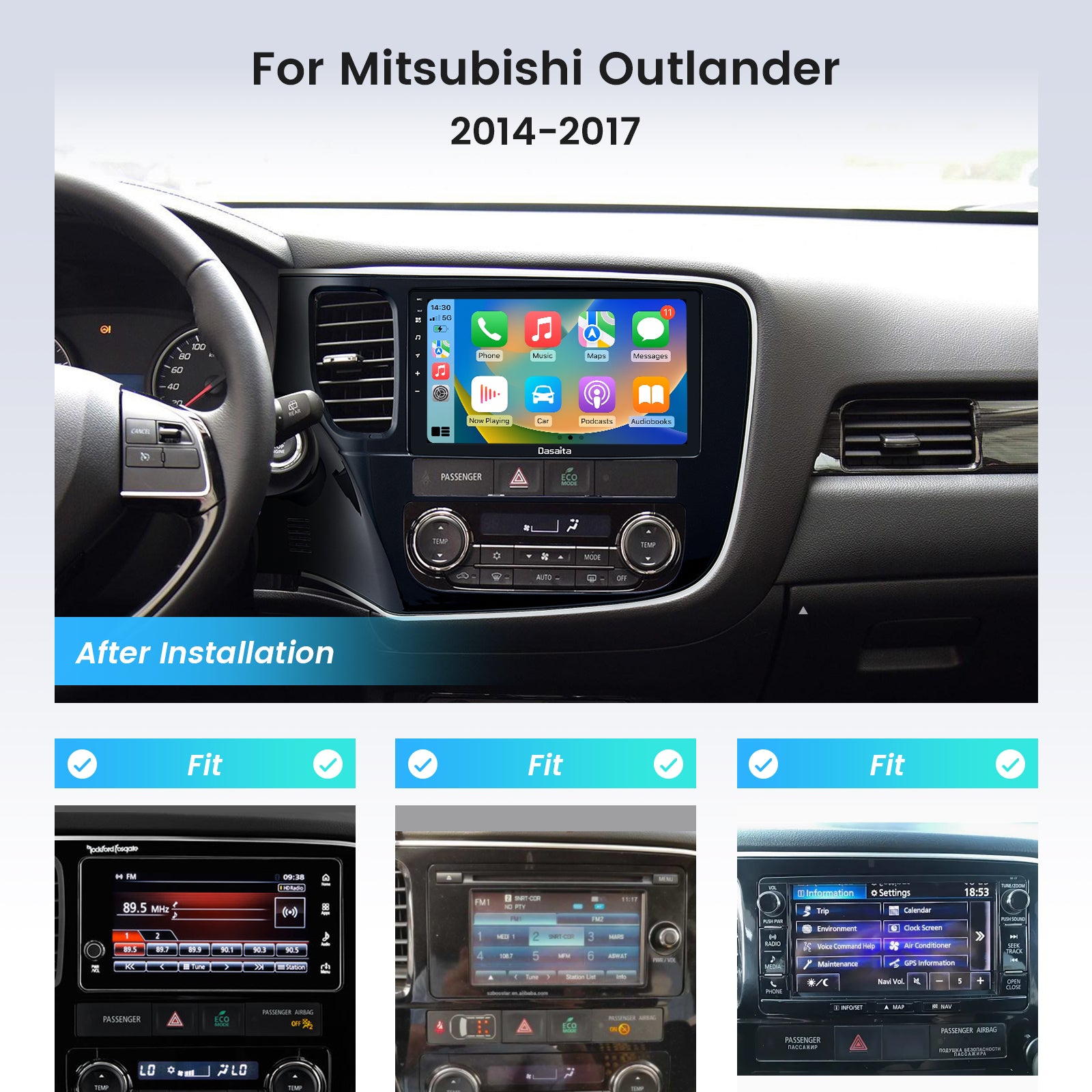 2015 MITSUBISHI OUTLANDER authentic SPORT RADIO CD PLAYER