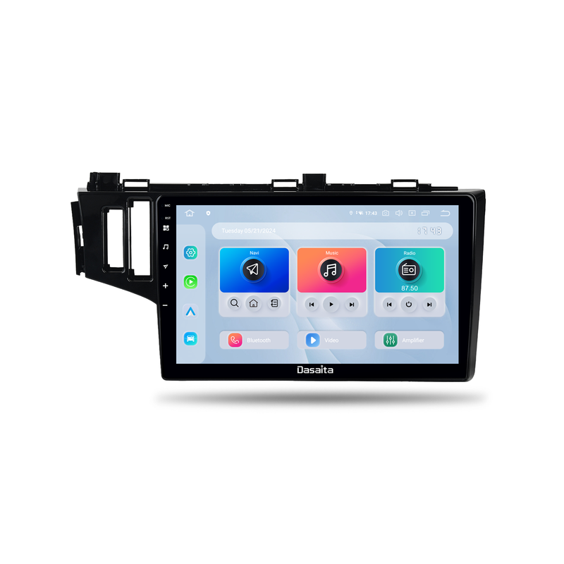 Dasaita Android13 Car Stereo for Honda Fit Jazz 3  2014-2020 LHD Wireless Carplay & Android Auto Car Radio| Qualcomm 665 | 9" QLED Screen | Wifi+4G LTE |6G+64G|DTS|GPS Navigation Head Unit| Optical Output