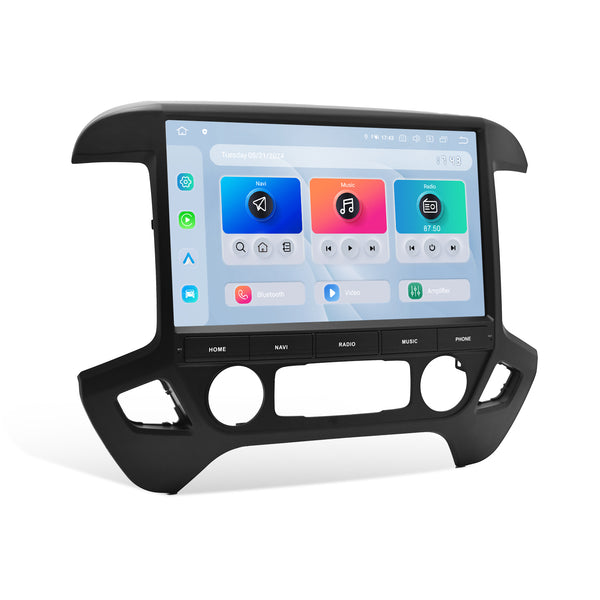 Dasaita Android13 Car Stereo for Chevrolet Silverado GMC Sierra 2014-2019 Wireless Carplay & Android Auto Car Radio | Qualcomm 665 | 13.3" 2K QLED Screen | Wifi+4G LTE |8G+256G | DTS|GPS Navigation Head Unit | Optical Output