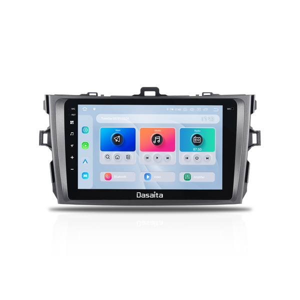 Dasaita Android13 Car Stereo for Toyota Corolla Auris 2007-2013 Wireless Carplay & Android Auto Car Radio | Qualcomm 665 | 9" QLED Screen | Wifi+4G LTE | 6G+64G | DTS|GPS Navigation Head Unit | Optical Output