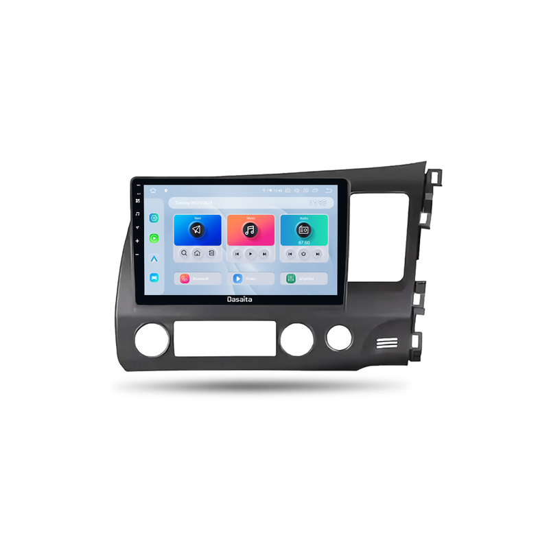 Dasaita Android13 Car Stereo for Honda Civic 2007-2011 RHD Wireless Carplay & Android Auto Car Radio| Qualcomm 665 | 10.2" QLED Screen | Wifi+4G LTE |6G+64G|DTS|GPS Navigation Head Unit| Optical Output