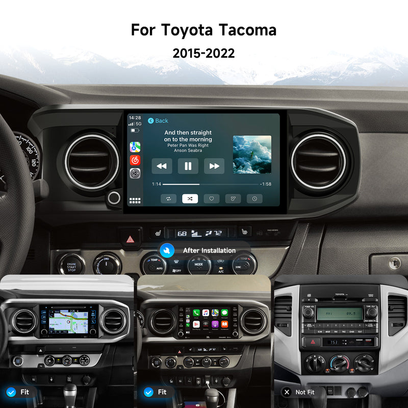 Dasaita Android 13 Car Stereo for Toyota Tacoma 2016-2022 Wireless Carplay & Android Auto Car Radio|Qualcomm 665|10.2"/ 11.6"QLED Screen|Wifi+4G LTE|8+256G|DTS Head Unit|Optical Output