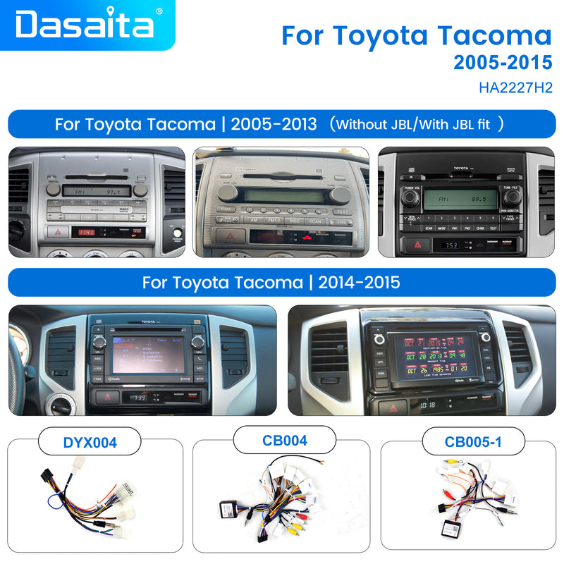 Dasaita Android13 Car Stereo for Toyota Tacoma 2005-2015 Wireless Carplay & Android Auto Car Radio| Qualcomm 665 | 10.2" QLED Screen | Wifi+4G LTE |8G+256G|DTS|GPS Navigation Head Unit| Optical Output