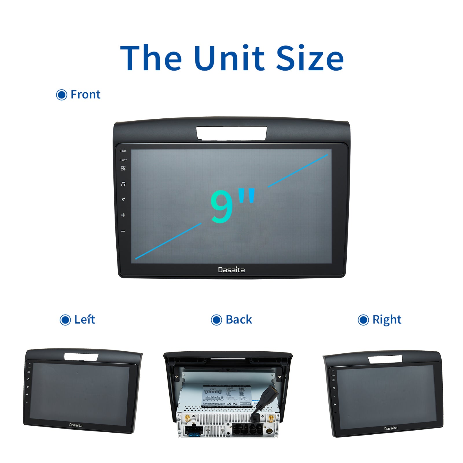 Dasaita MAX11 Honda CRV 2012 2013 2014 2015 2016 2017 Car Stereo 9 Inc