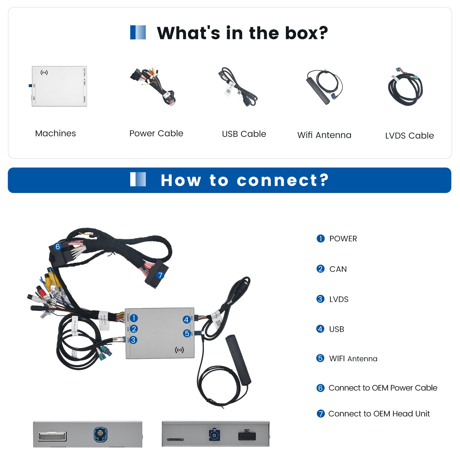 Dasaita CarPlay Android Auto Integration Kit for Peugeot 208 2008 Citr