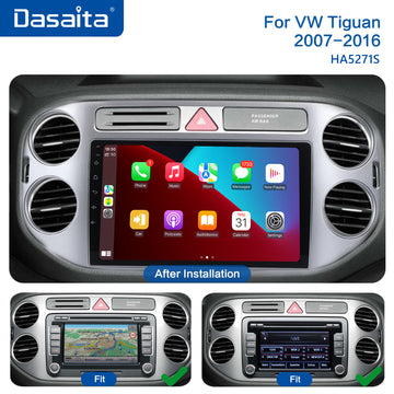 For VW Volkswagen Tiguan 2009-2016 Android12 CarPlay Radio GPS Stereo DSP  6+64GB