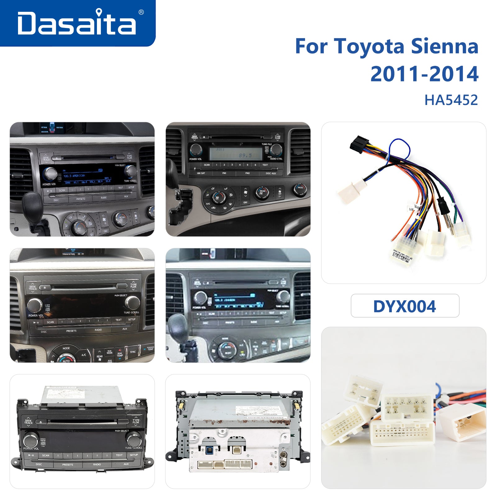 Dasaita MAX11 Toyota Sienna XL30 2011 2012 2013 2014 Car Stereo 9 Inch