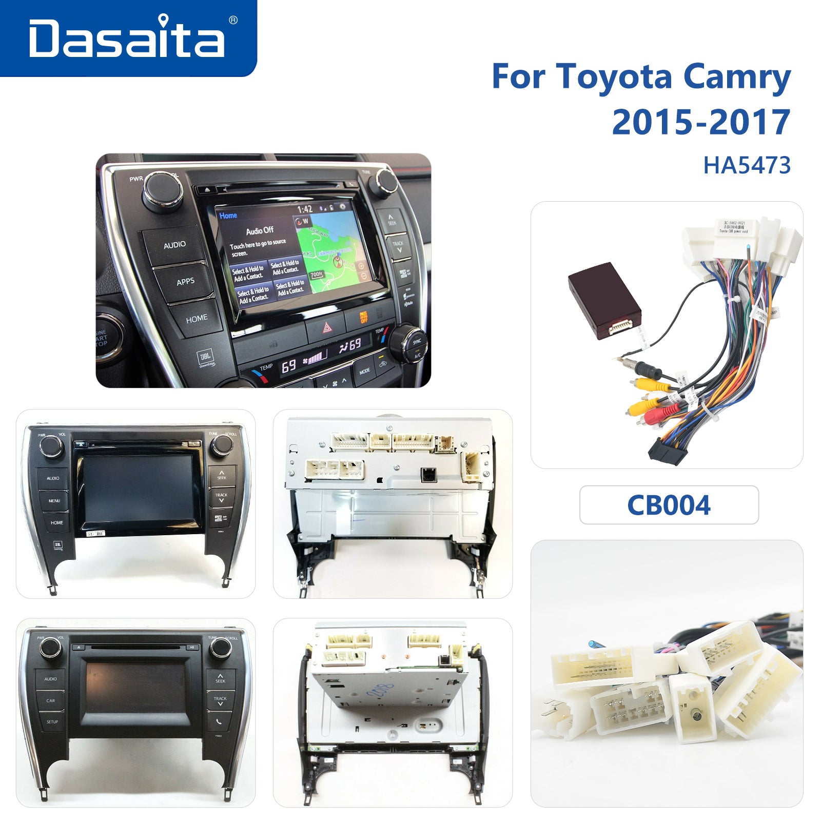 Dasaita MAX11 Toyota Camry 2015 2016 2017 Car Stereo 10.2 Inch Carplay  Android Auto PX6 4G+64G Android11 1280*720 DSP AHD Radio